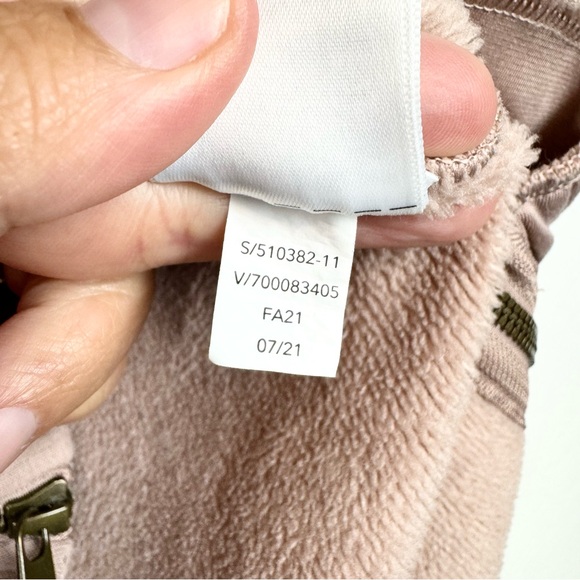 Athleta Cozy Karma Side Zip Funnel Neck Sweatshirt In Dogwood Mauve Size L - Picture 15 of 15